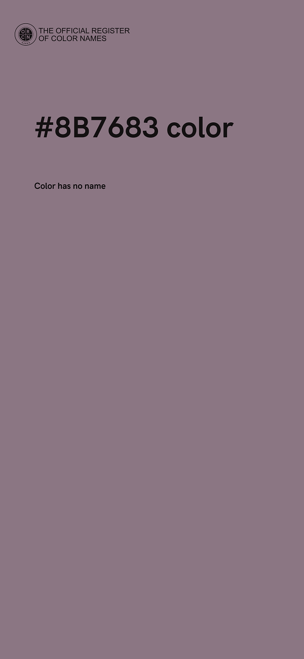 #8B7683 color image