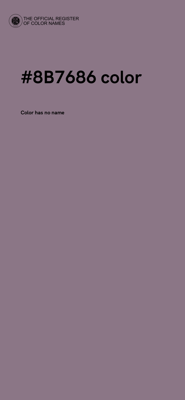 #8B7686 color image