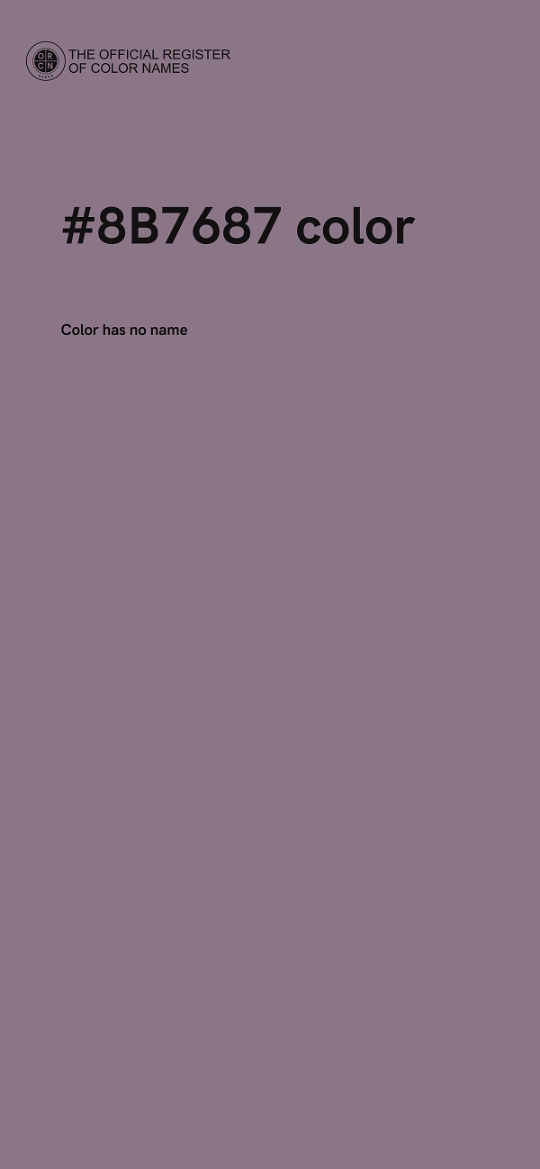 #8B7687 color image