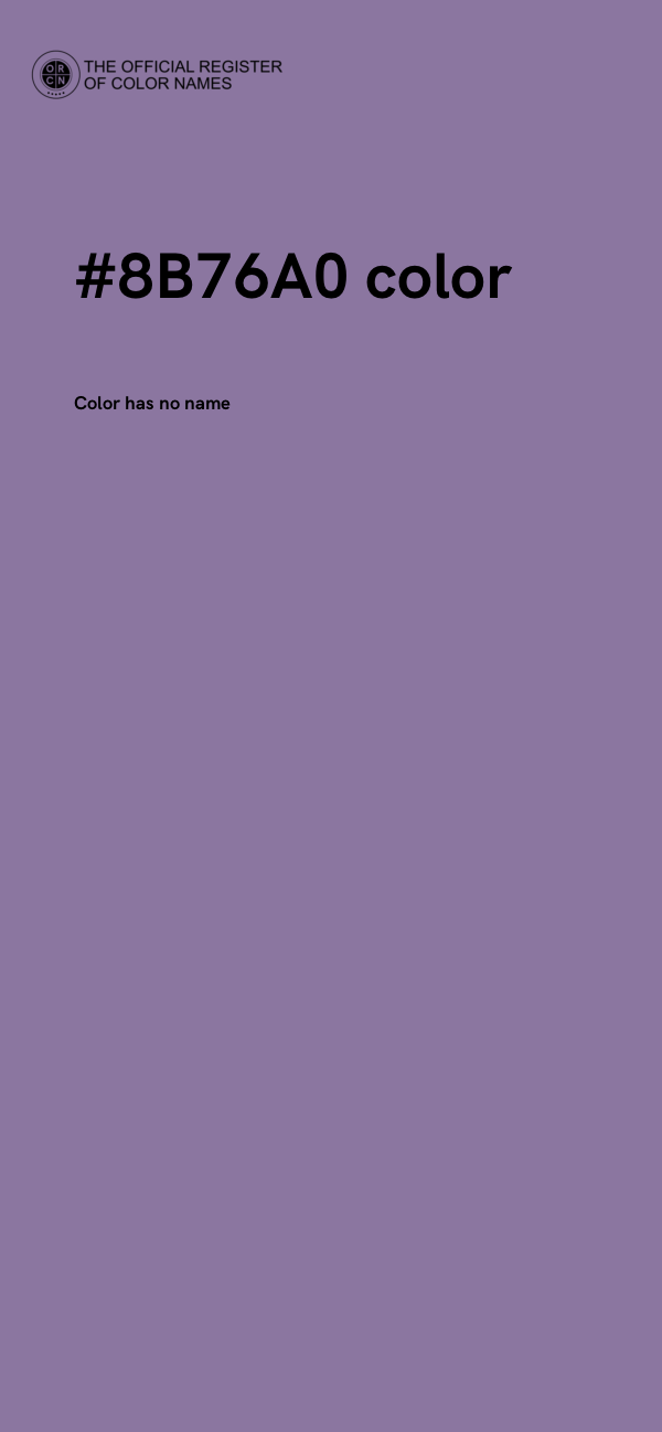 #8B76A0 color image