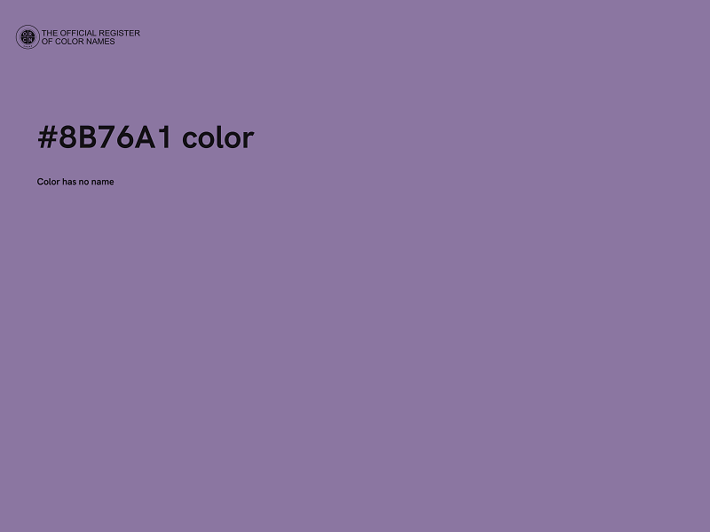 #8B76A1 color image