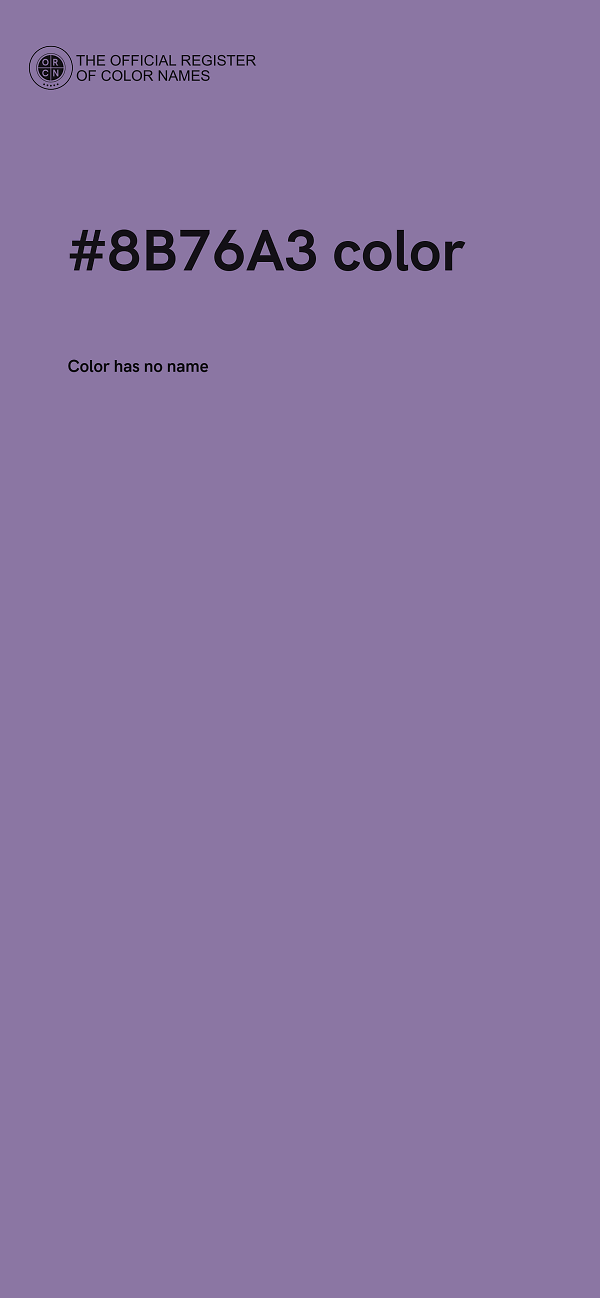 #8B76A3 color image