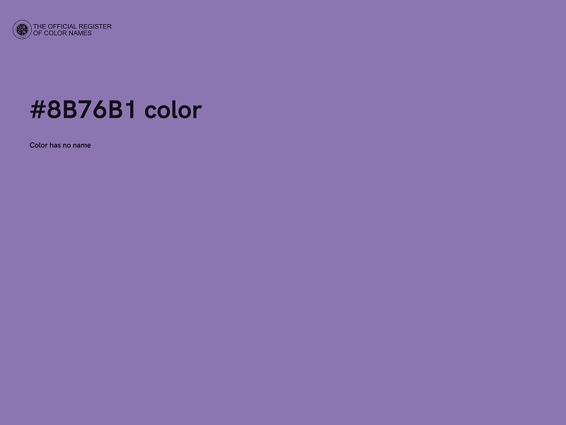 #8B76B1 color image