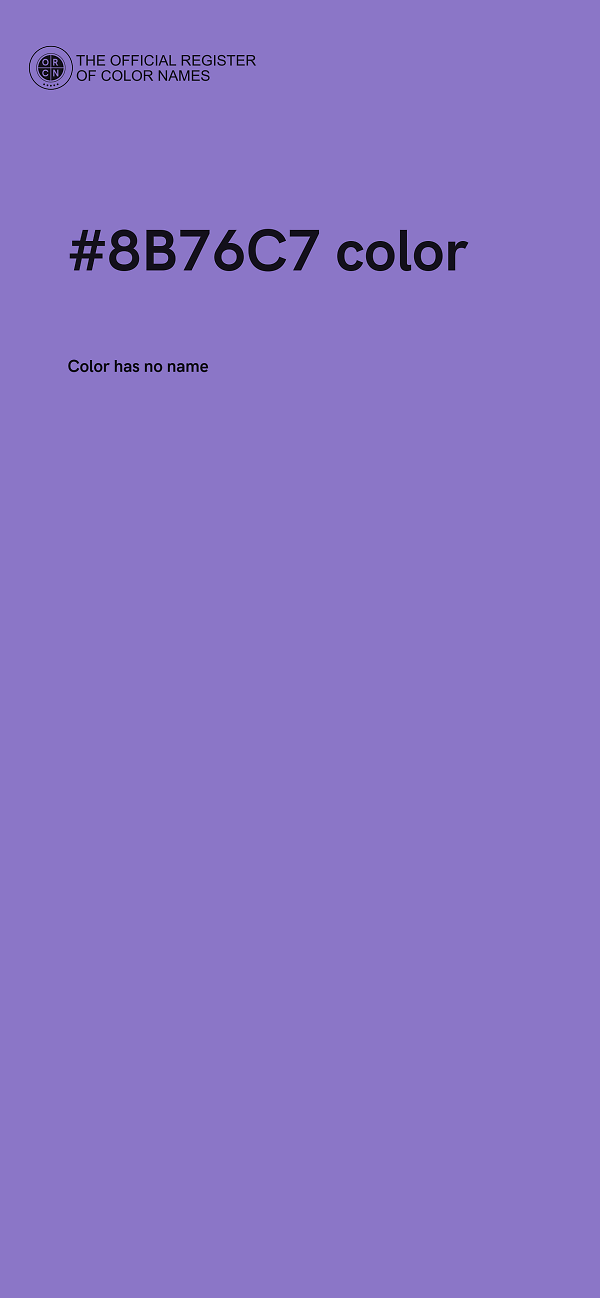 #8B76C7 color image