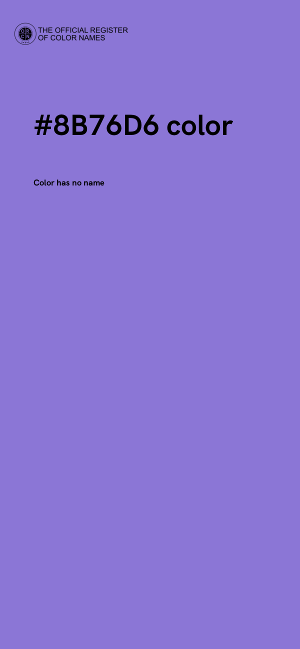 #8B76D6 color image