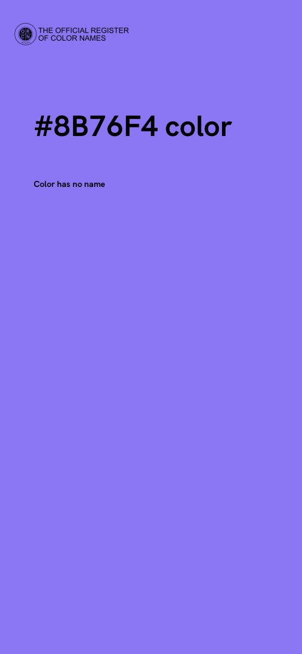 #8B76F4 color image