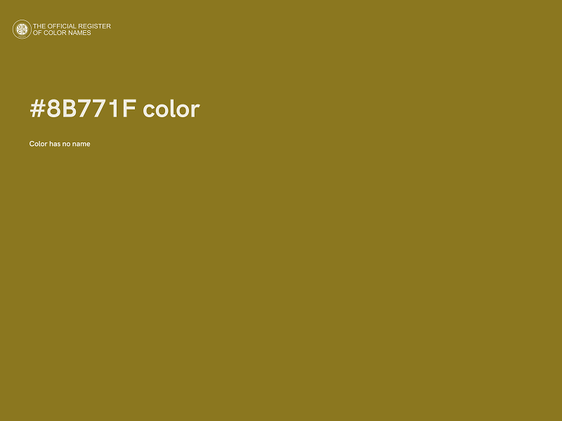 #8B771F color image