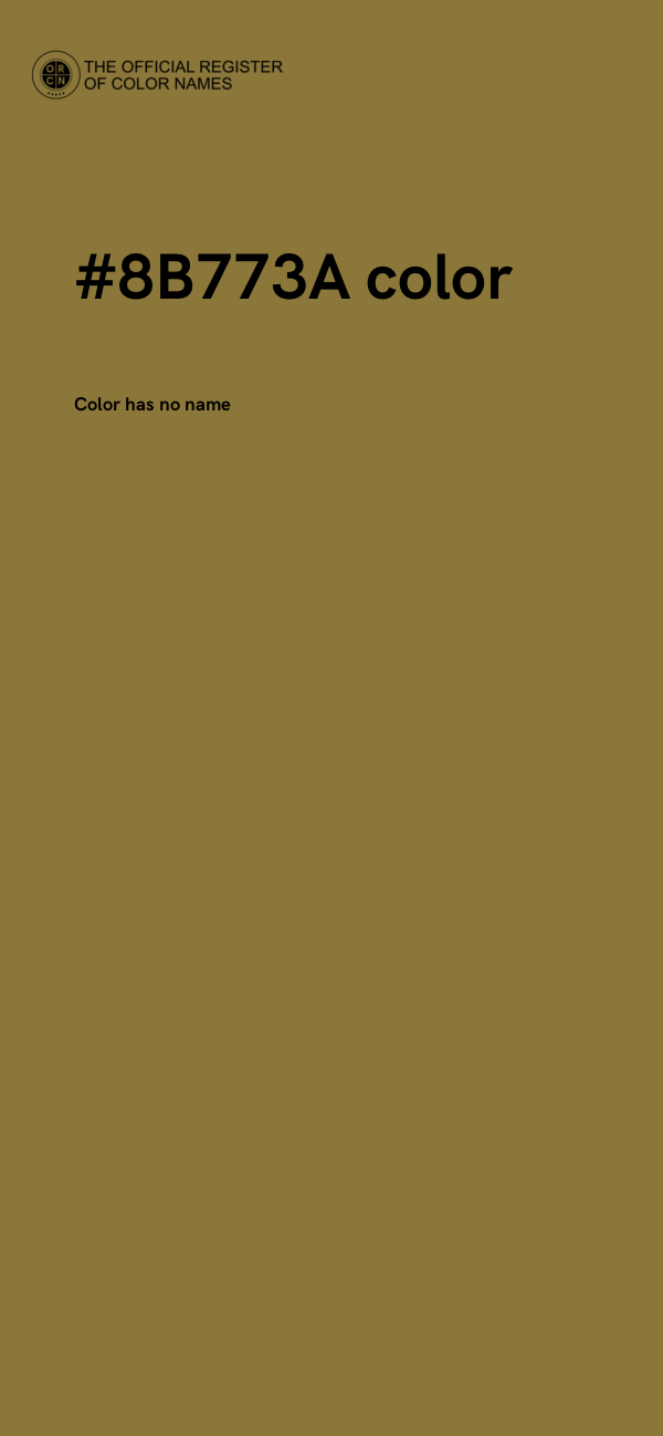 #8B773A color image