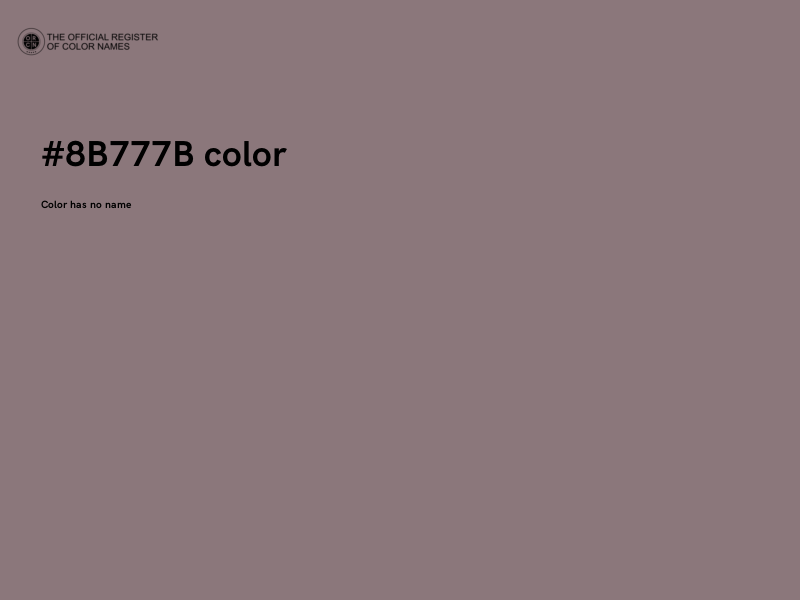 #8B777B color image