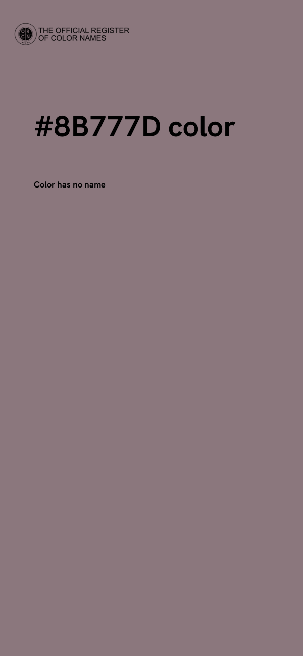 #8B777D color image