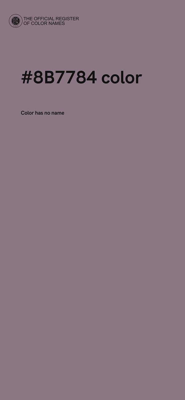 #8B7784 color image