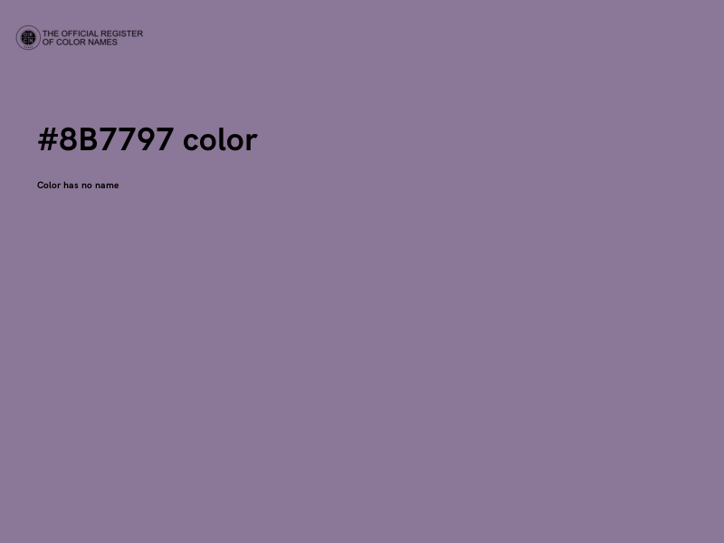 #8B7797 color image