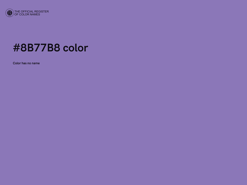 #8B77B8 color image