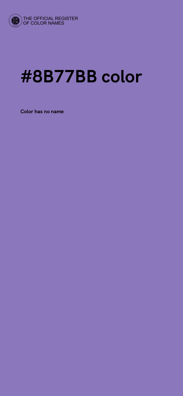 #8B77BB color image