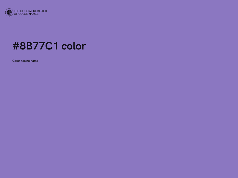 #8B77C1 color image