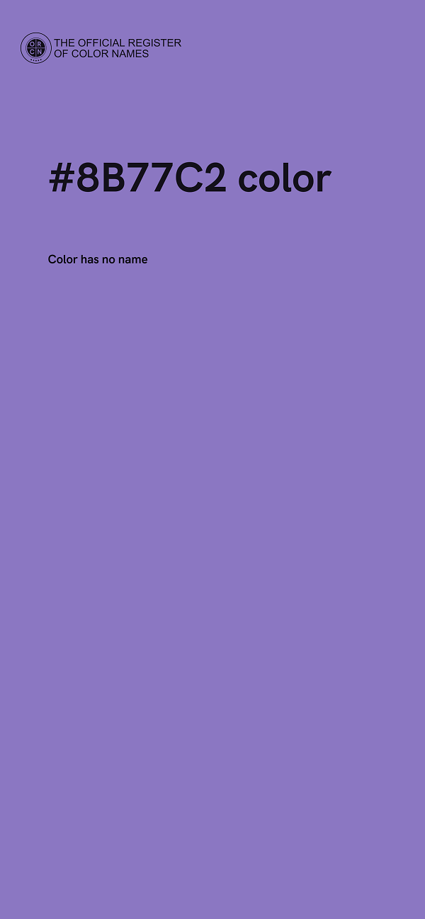 #8B77C2 color image