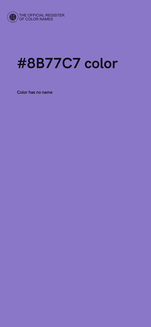 #8B77C7 color image