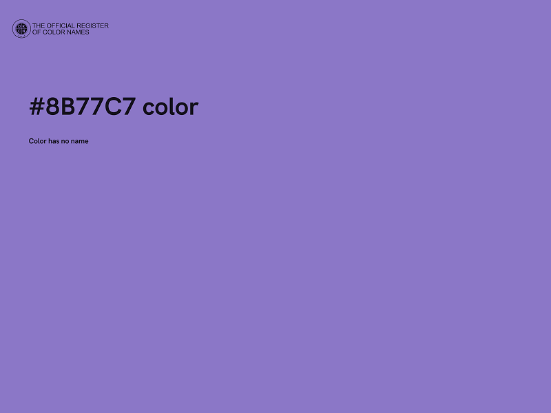 #8B77C7 color image