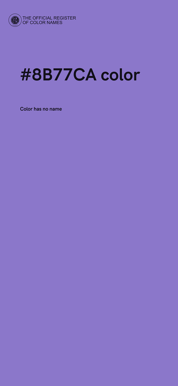 #8B77CA color image