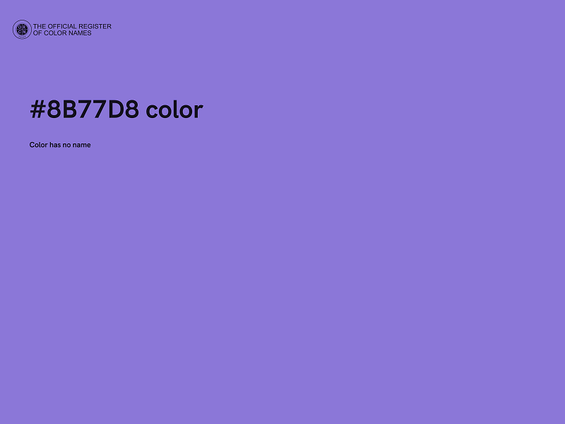#8B77D8 color image