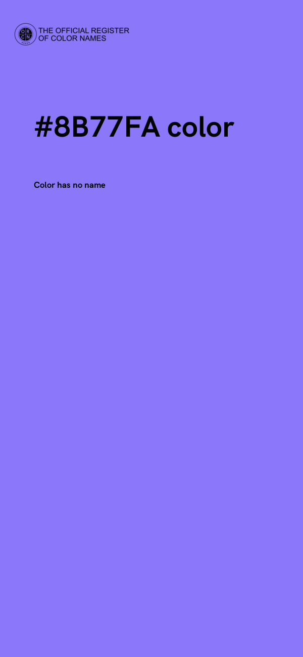#8B77FA color image