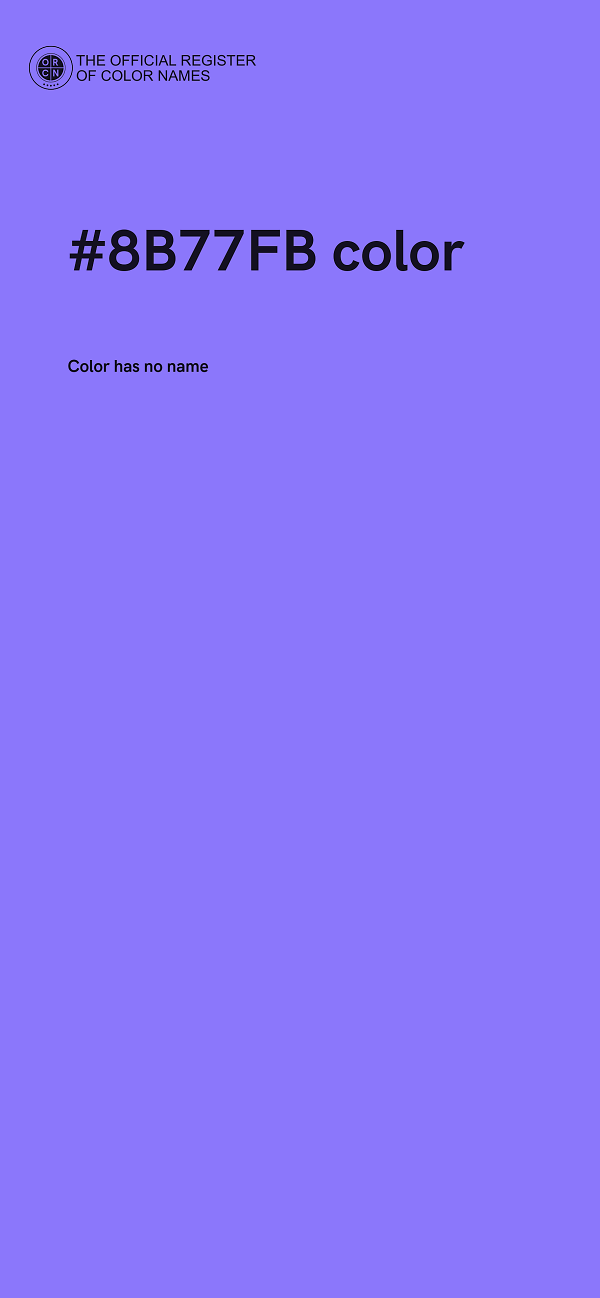 #8B77FB color image