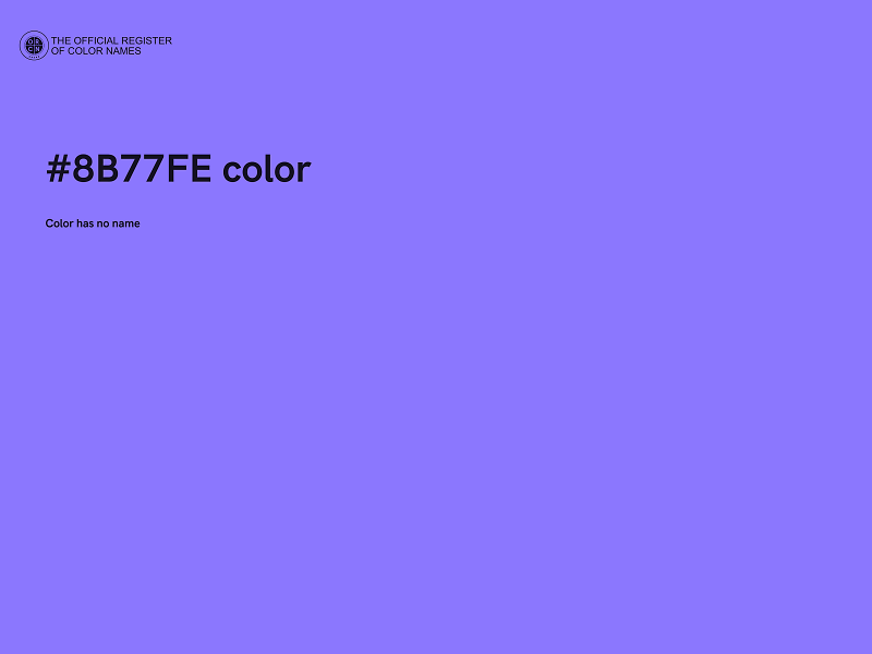 #8B77FE color image