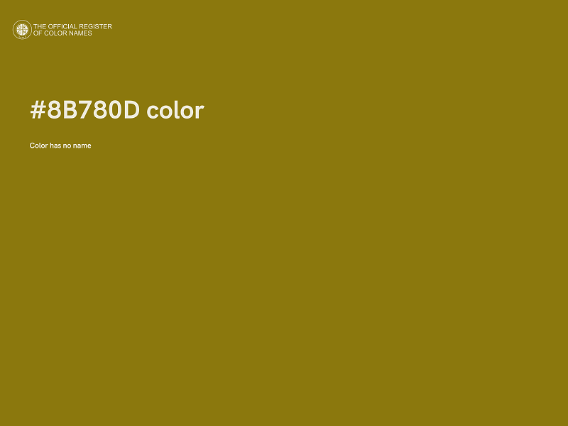 #8B780D color image