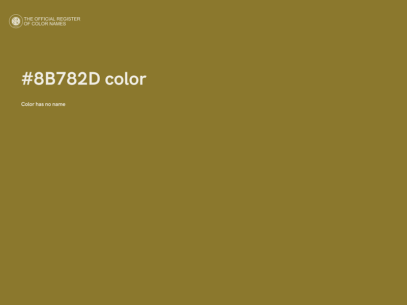 #8B782D color image