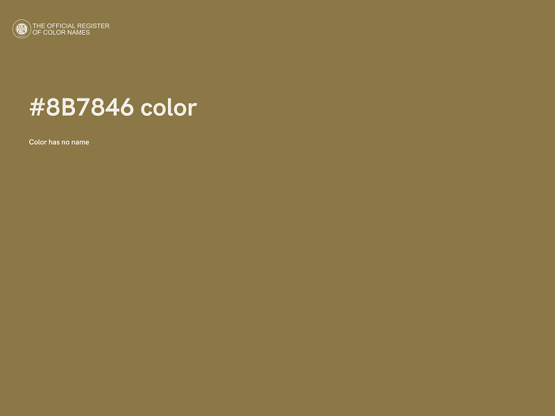 #8B7846 color image