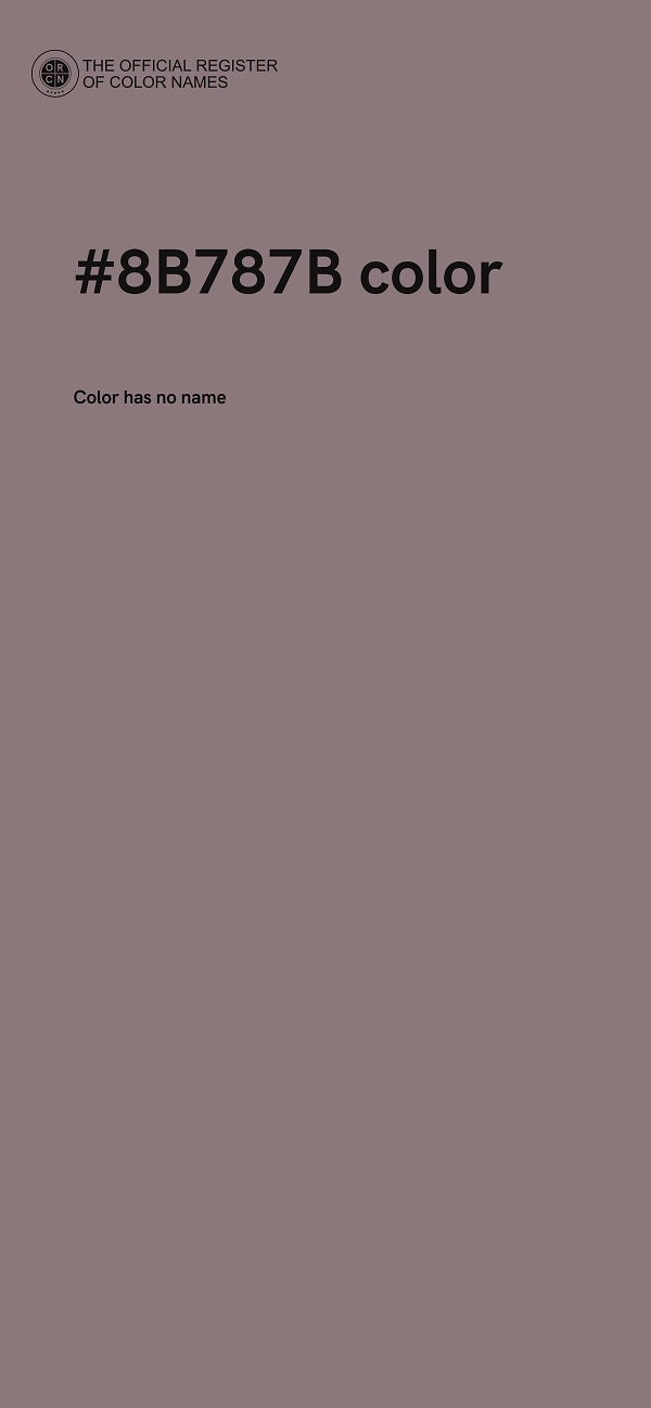 #8B787B color image