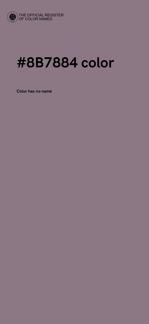 #8B7884 color image