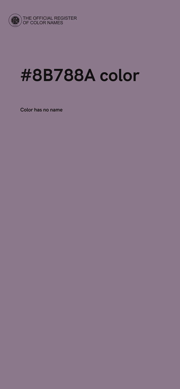 #8B788A color image