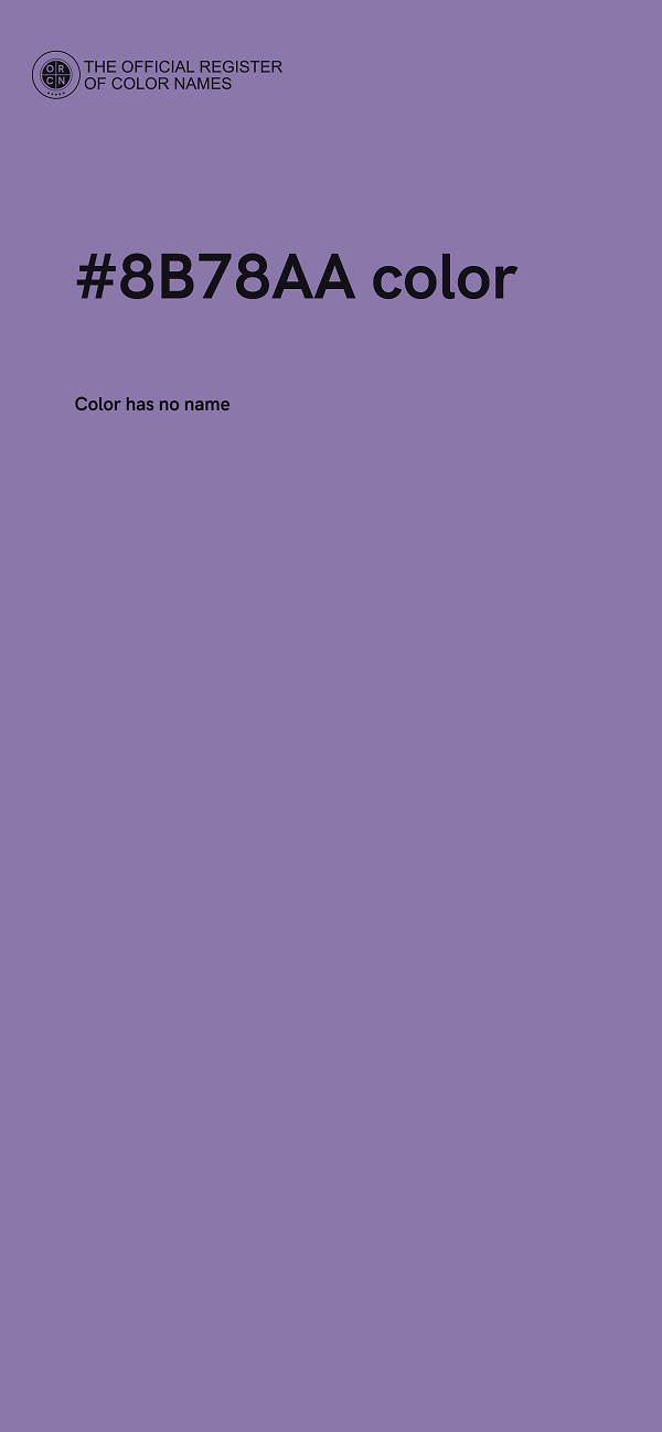 #8B78AA color image