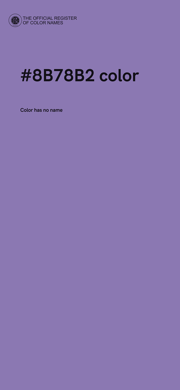 #8B78B2 color image
