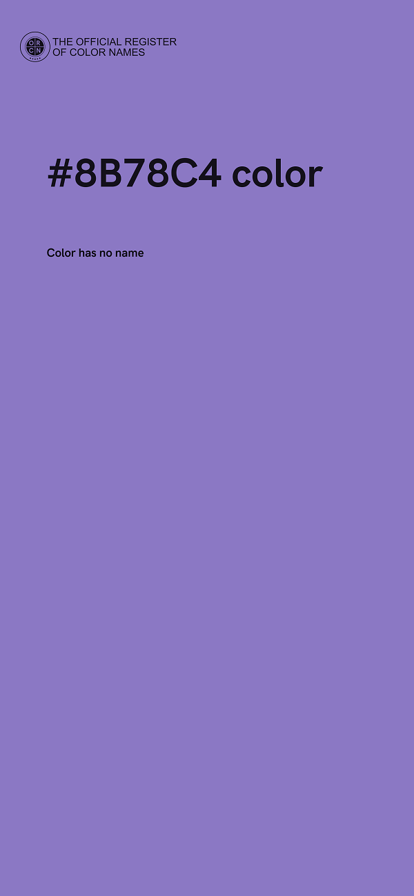 #8B78C4 color image