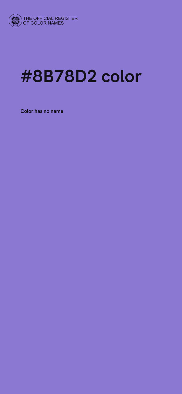 #8B78D2 color image