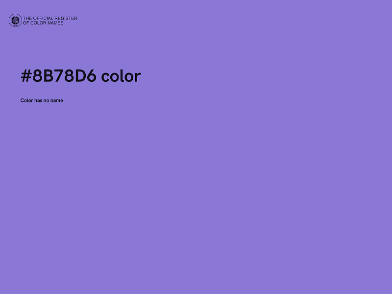 #8B78D6 color image