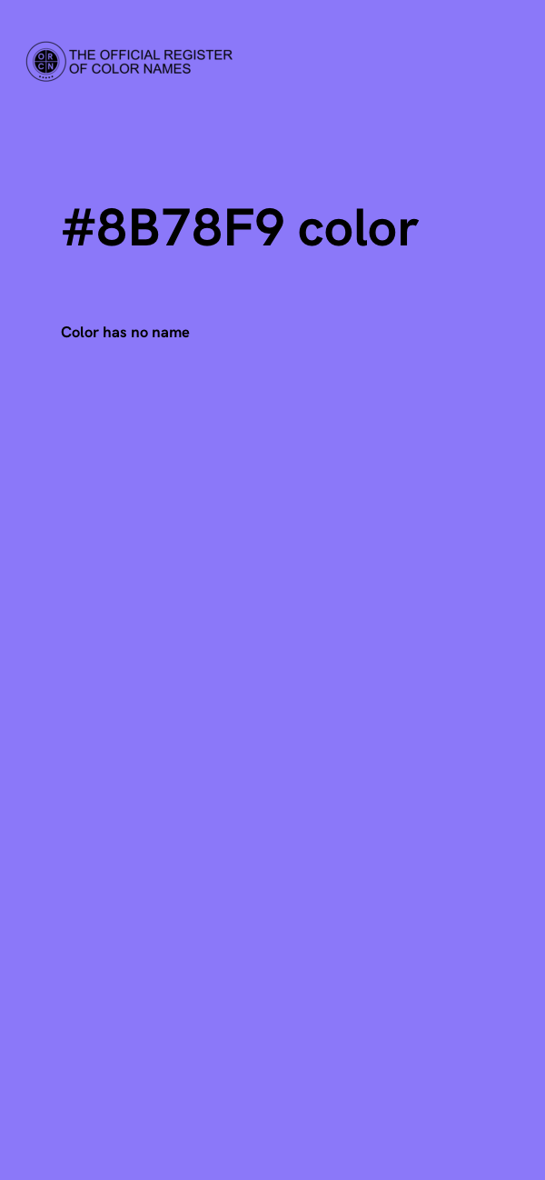 #8B78F9 color image