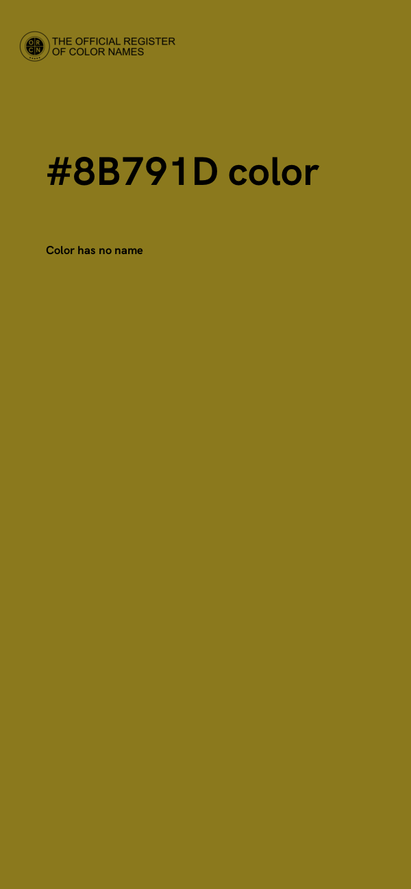 #8B791D color image