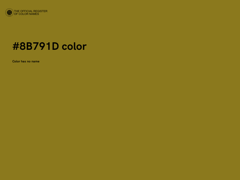 #8B791D color image
