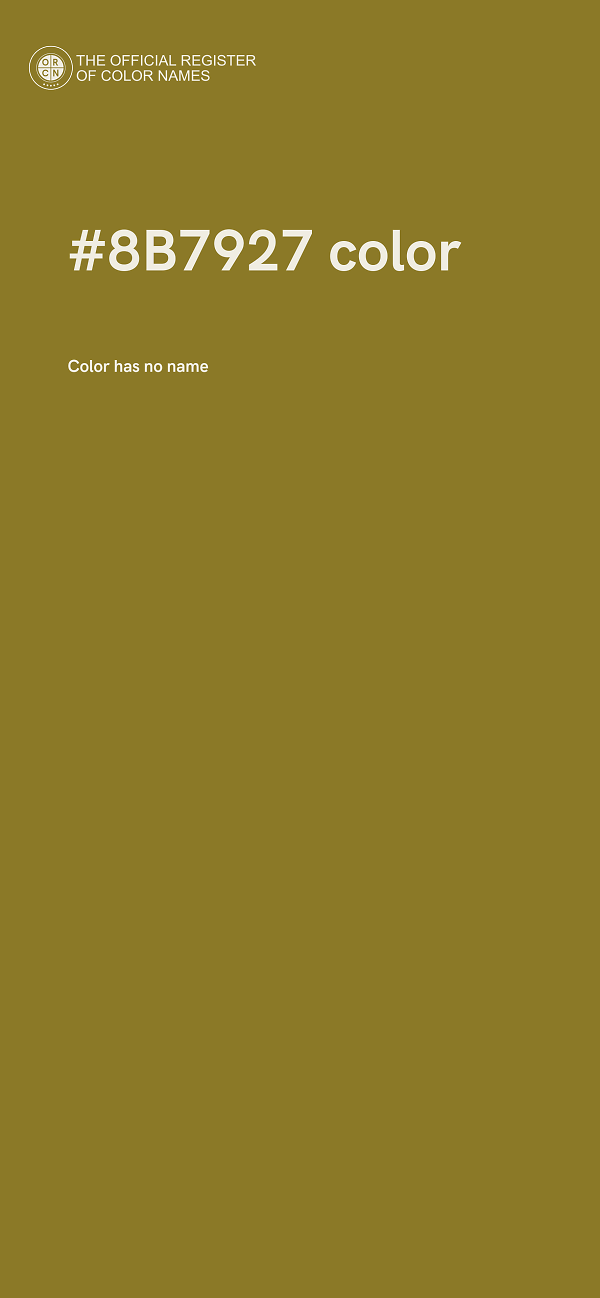 #8B7927 color image