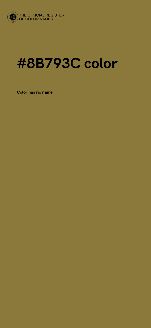#8B793C color image