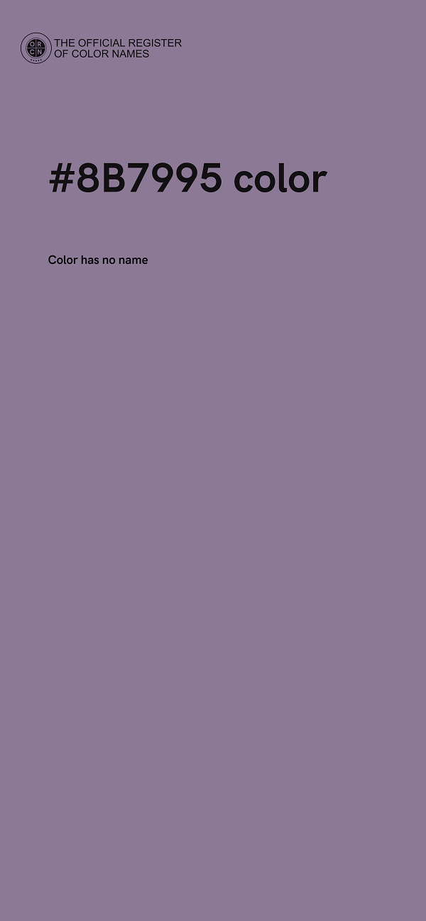 #8B7995 color image