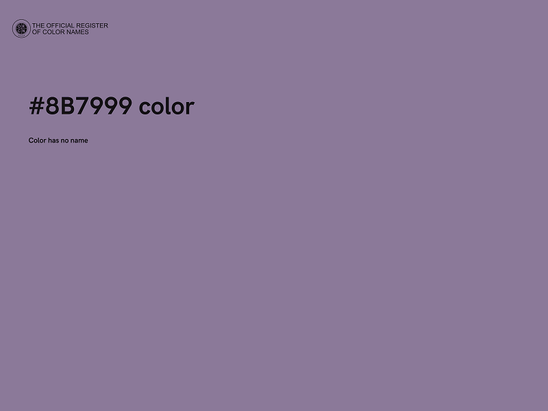 #8B7999 color image