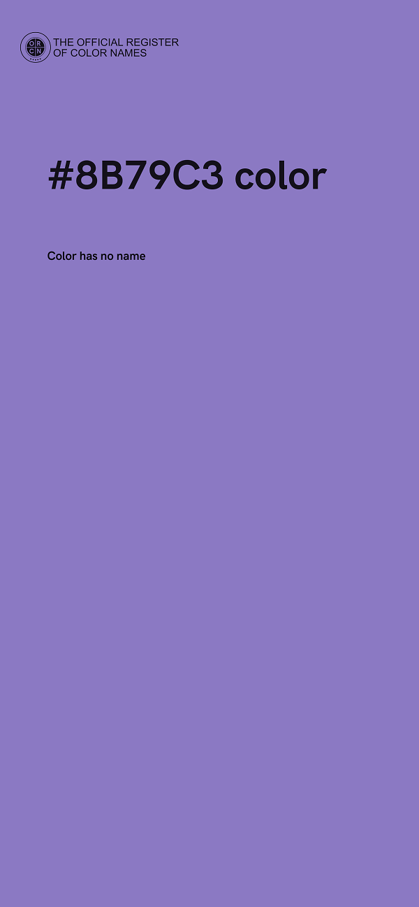 #8B79C3 color image