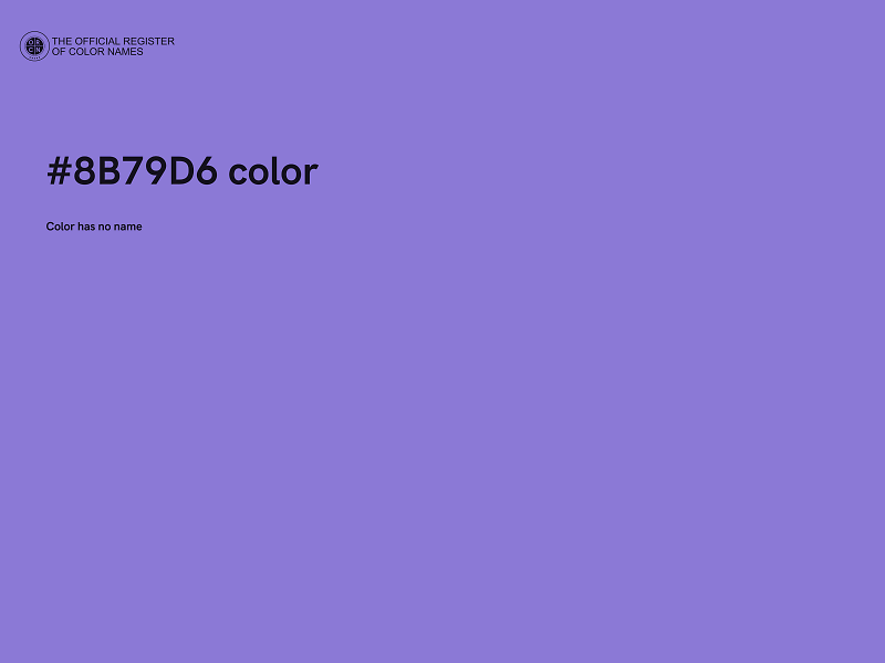 #8B79D6 color image