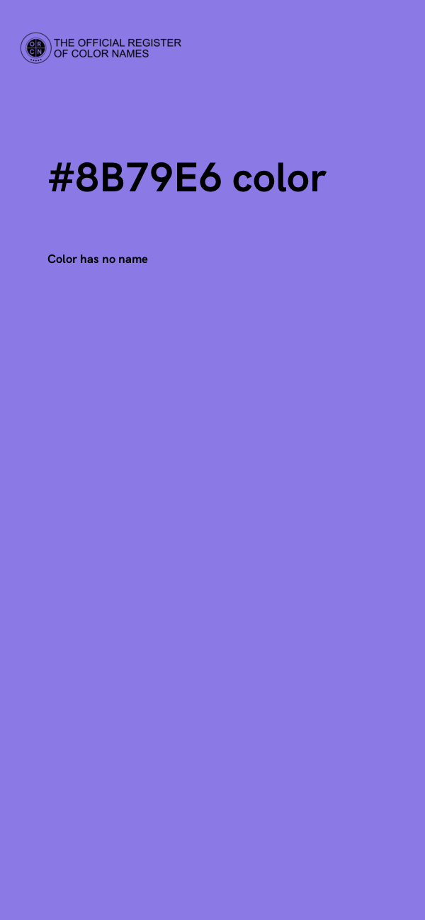 #8B79E6 color image