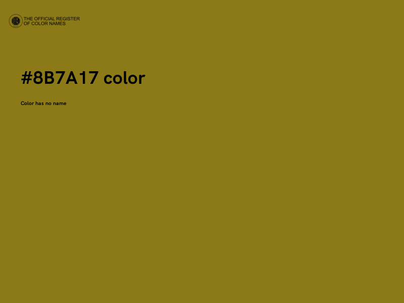 #8B7A17 color image