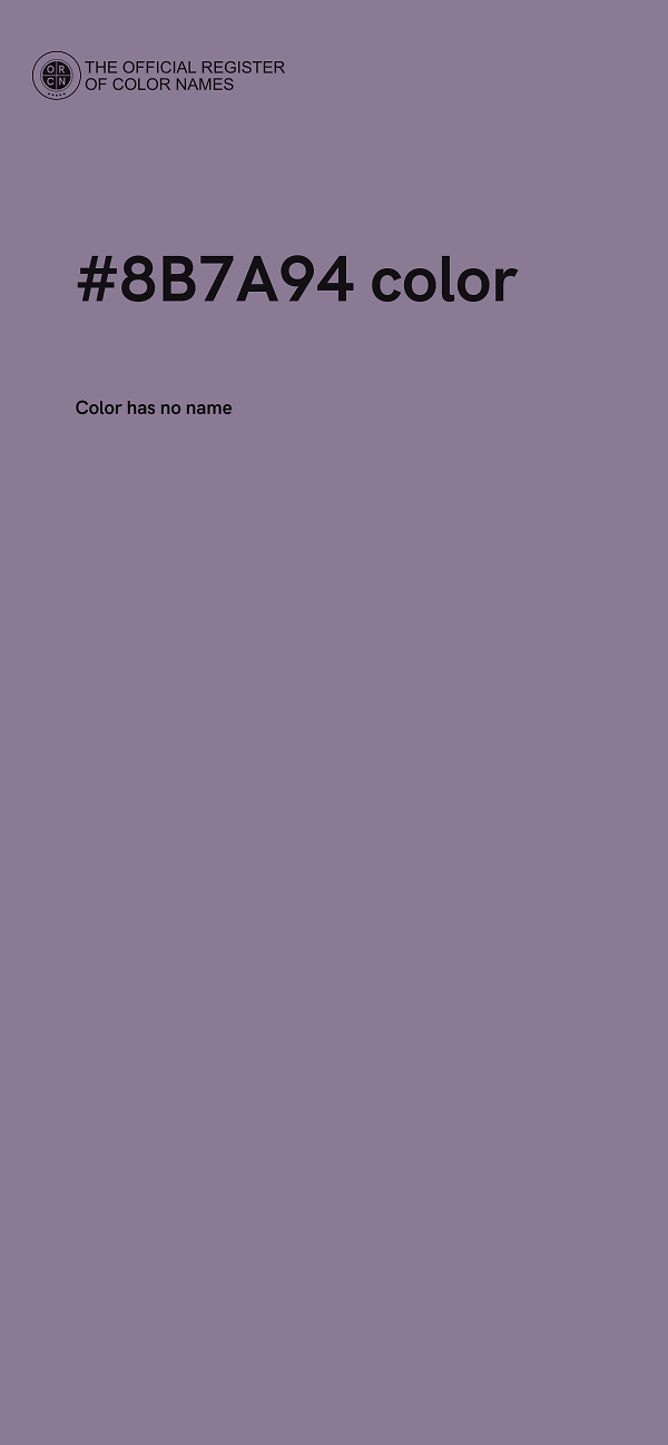 #8B7A94 color image